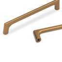 Goo-Ki Brass Bronze Cabinet pulls,5 inch(128mm) Hole Center Zinc Alloy Drawer Pulls, 10 Pack