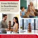 Broadway Basketeers Gift Basket  Kosher Gourmet Snack & Chocolate Food Gifts for Women, Men, Family, Thank You, Corporate (6" x 6" x 15")