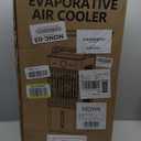 Swamp Cooler, 3-IN-1 Evaporative Air Cooler with Display & Remote, Windowless Portable Air Conditioners with Ice Cooling, 12H Timer, 6 Speeds, 60 Oscillation, Air Cooler Fan for Home Office