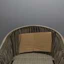 SUNSITT Patio Chairs Set of 2, Woven Wicker Outdoor Dining Chairs w/Weather-Resistant Cushions, Modern Bistro Chairs Set of 2 w/Curved Armrest Beige for Garden Balcony Backyard