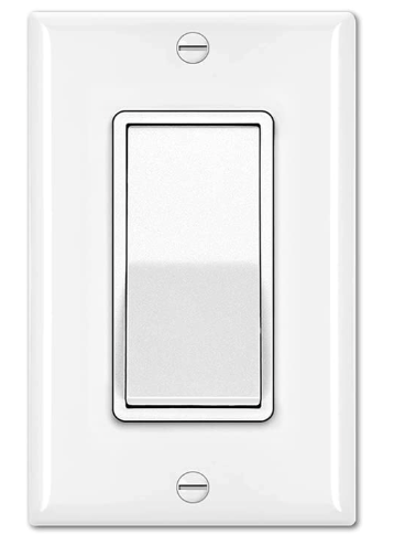 BESTTEN 2 Pack Dimmer Light Switch, Universal Lighting Control, Single Pole or 3 Way, Compatible with LED Dimmable Lamp, CFL, Incandescent, Halogen Bulb, Decorator Wallplate Included, UL Listed, White