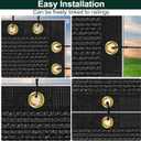 6 x 50FT Privacy Screen Fence Black Heavy Duty Mesh Fencing Shade Net Cover with Reinforced Bindings 100 Straps for Outdoor Chain Link Fence Patio Wall Garden Backyard, Black