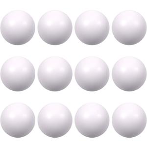 12 Pcs White Foam Stress Ball Squeeze Stress Relief Balls for Kids and Adults Hand Exercise Sensory Relief Toys for Anxiety ADHD Autism White