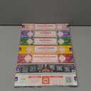 Satya Incense Gift Set Nag Champa, Super hit, Dragon's Blood, Sandalwood, Patchouli, Lavender, Positive Vibes, 15 g