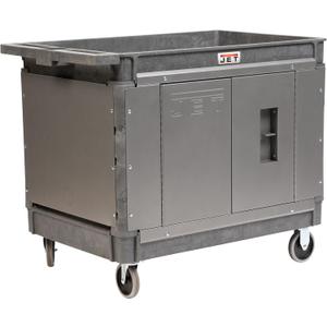 JET PUC-4126 Resin Utility Cart with JT1-126 Load-N-Lock Security System