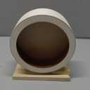 Allazone Hamster Wooden Running Wheel, Wooden Small Pets Exercise Wheel, Running Spinner Wheel Play Toy for Rat Gerbil Mice Chinchillas Hedgehogs Guinea Pigs, S