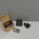 Party Lights DJ Disco Light, RGB LED Strobe Light, Battery Powered Sound Activated Projector with Remote Control for Christmas Halloween Decorations Birthday Stage Show Dance Wedding (Black)