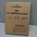 Cat Harness and Leash Set with Matching Collar  Escape Proof Harness for Cats, Adjustable & Lightweight, Tropical Hawaiian Leaf Print, Easy Wear for Outdoor Walking & Training