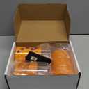 Homemory Halloween Orange Flameless Candles with String Lights, Battery Operated LED Candles with Remote and Timer, Candles for Halloween Decoration, Fall, Harvest Festival