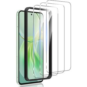 3 Pack for Google Pixel 9 Pro/Pixel 9 Screen Protector, Fingerprint Unlocking, 9H Hardness Tempered Glass High Definition Scratch and Shatterproof (Transparent)