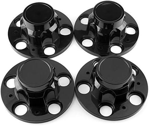 RTRHINOTUNING 4PCS 171mm Wheel Center Caps Compatible with Jimmy 10 Van 20 Van Suburban 15649148 15649141 Black Hub Caps