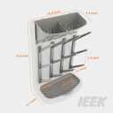 IEEK Baby Bottle Drying Rack,Space Saving Countertop Drying Rack for Baby Accessory & Pump Parts,Suction Cup Wall Mounted Bottle Rack Holder Large Vertical Drying Tower,Grey and White