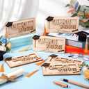 AceOrbit 6 Pcs Class of 2026 Graduation Money Holder Funny Graduation Cash 2026 Wooden Congrats Money Card Holder Gift Idea for Graduate Senior High School College Party Supplies