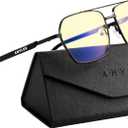 ANYLUV Blue Light Glasses Men/Women, Blue Light Blocking Glasses, Computer Screen Blocker Eyes Protection Glasses (Black)