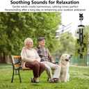 Gabzart Squirrel Wind Chimes for Outside/Indoors, Squirrel Gifts for Women Mom Grandma, Aluminum Tubes Windchimes S Hook, 37" Wind Chime Hanging Decor for Home Patio Garden Porch Yard (Black-Squirrel)