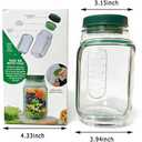 On The Go Salad Container , Side Opens