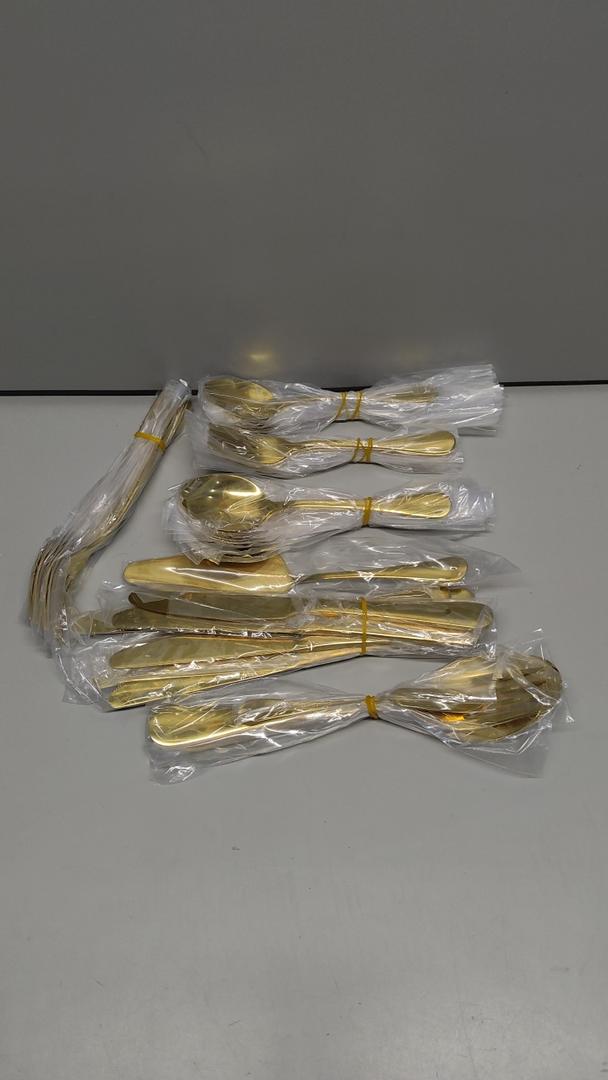 Magicpro, Stainless Steel Cutlery Set, Gold, 45 Pieces