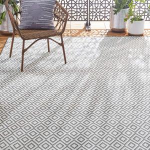 Home Dynamix Tripoli Lydia Indoor/Outdoor Area Rug 7'10"x10'2", Modern Gray (Grey/Cream)