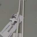 H.VERSAILTEX 2 PACK Magnetic Curtain Rods for Metal Doors, 16 to 28 Inch, 1/2 Inch Diameter, Multi-Use Adjustable Appliances for French Doors Magnetic Cafe Curtain Rod(White)