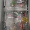 BEIREG Dollhouse Miniatures Accessories 1/12 Scale, 34pcs White Wooden Bookshelf Furniture Kit  Mini Books&Gift Boxes, Candy Jars, Christmas Tree&hat, Dollhouse Christmas Decorations for Kids