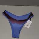 WeWoreWhat v front bikini bottoms in blue ombre, Small