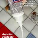 Tile Grout Repair, White 8.8 oz/250gr. Fast Drying Grout Repair Kit, Grout Filler Tube Repair Kit, Tile Grout Paint, Grout Sealer Restore and Renew Bathroom Floor, Tile Gaps, Joints, Lines