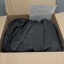 ULTCOVER 600D Tough Canvas Heavy Duty Rectangular Patio Table and Chair Cover - Waterproof Outdoor General Purpose Furniture Covers 88Lx62Wx28H inch, Black