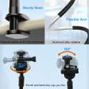 30 Inch Webcam Stand Camera Mount, Upgraded Thick Base Flexible Gooseneck Camera Stand Desk Webcam Mount Clamp for Logitech Webcams C930e C930 C920 C922x C922 Brio 4K C925e C615, Gopro Hero 8 7 6 5 4