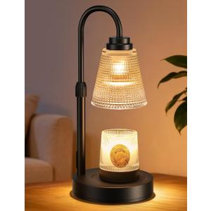 Candle Warmer Lamp with Timer Dimmable, Adjustable Height Wax Melts Warmer for Jar Candles, Housewarming, Birthday, for Women and Mom, Home Decor