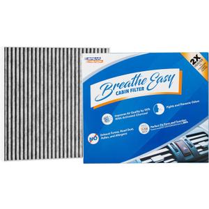 Spearhead Odor Defense Breathe Easy AC & Heater Cabin Filter | Fits 2020-24 Palisade Like OEM | Up to 25% Longer Lasting w/Activated Carbon (BE-547)