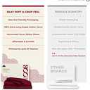 Mayfair Linen Egyptian Cotton Sheet Set - 800 TC 4 PC Burgundy Queen Bedsheet for Queen Size Bed, Sateen Weave Luxury Hotel Sheets, Soft Cooling Sheets, 16" Deep Pocket (Fits Upto 18" Mattress)