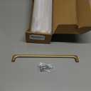 Asidrama 10 Pack 10 Inch(256mm) Gold Cabinet Pulls Cabinet Handles Cupboard Handles Kitchen Cabinet Hardware for Cupboard Drawer Pulls 3307 (10" Hole Center)