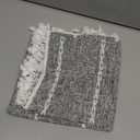 2 Pack Boho Tassel Kitchen Valances for Windows Modern Farmhouse Cotton Linen Valance Curtains Topper Country Rustic Bathroom Small Window Treatment Bohemian Decor (55x15 inch, Natural)