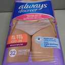 Always Discreet Adult Diapers for Women, Incontinence Underwear, Postpartum Essentials, Disposable Briefs, Max Absorbency, Bladder Leak Protection, Extra Large/XL, 32CT