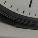 Bernhard Products Black Wall Clock Silent Non Ticking - 16 Inch Extra Large Quality Quartz Battery Operated Round Easy to Read Home/Office/Business/Kitchen/Classroom/School Clocks