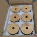 20 Oz Drinking Glasses with Bamboo Lids and Glass Straw - 6 Pcs Glass Cups Beer Ice Coffee Glasses Cute Aesthetic Cup Great for Coffee Bar Accessories Include 2 Cleaning Brushes