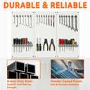 Ultrawall Metal Pegboard Panels, Pegboard Wall Organizer, Peg Boards for Garage, Tool Storage Organization, 12"X24", 3pcs, White