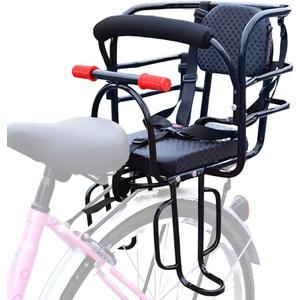 Rear Kid's Bike Seat, Back Mount Child Bike Seat Attachment for Adult Bike, Outdoor Bike Seat for Children, Toddlers, and Kids (Up to 110lb)