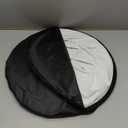 3.3x5ft/1x1.5m Chromakey Black White Backdrop with 6.23ft Stand, 2-in-1 Black Screen White Screen Collapsible Reversible Pop-Up Background Panel for Photography, Live Streaming, Video Shooting