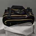 LUGGEX Underseat Carry On Luggage with Wheels, UDK Stylish Lightweight Under Seat Luggage, Soft Sided Personal Item Suitcase for Short Trip (UX-Core, Black, 16 Inch)