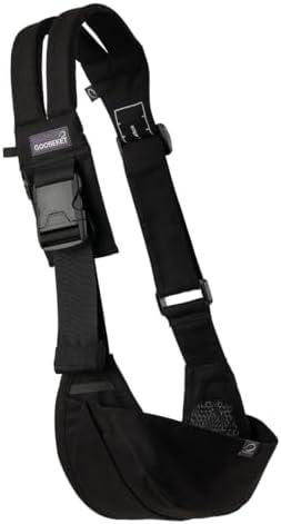 GOOSEKET 365 Toddler Carrier, 100% Cotton, Lightweight, Easy-to-USE, Portable, Suitable from 6-48 Months, Supports UP to 44LBS (Black)