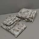 jinchan Floral Blackout Curtains for Bedroom Living Room 84 Inches Length Farmhouse Curtains Room Darkening Vintage Drapes Traditional Rod Pocket Window Treatment 2 Panels Set Taupe on Beige