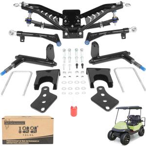 10L0L Golf Cart 6 inch Heavy Duty A Arm Lift Kit for Club Car Precedent 2003.5-up Electric Cart