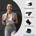 Ankle & Wrist Weights for Women Men, Set of 2, 1 lb/2 lb Each | Adjustable Arm & Leg Weights, Soft Silicone Weighted Bracelet For Pilates Yoga Dance Walking Running Swimming Weight Loss