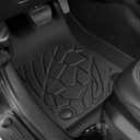 Floor Mats for Jeep Wrangler JL 4XE 4-Door 2021-2025 2026, All Weather Floor Mats Trunk Cargo Liner with Backrest Protectors and Door Sill Guards Accessories, Full Coverage Set