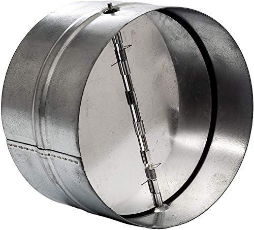 Vent Systems 12'' Inch Backdraft Damper - Backflow Shutter - Heavy-Duty Inline Springs Loaded - One-Way Airflow Ducting Insert - Inline Fan Vent Deflector