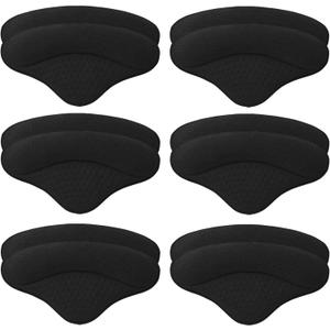 6 Pairs Heel Pads Heel Grips Liner for Loose Shoes, Heel Cushion Pads Heel Inserts for Shoe Too Big Men Women- Ultra Soothing Heel Protectors for Heel Pain, Heel Slipping, Blisters, Friction