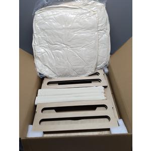 Wooden Cat beds for Indoor Cats,Large Double Cat House Cave with 2 Soft Cushion,Warm Cozy Pet Hideaway for Kittens & Big Cats,17.7"x16.9"x19.68" Natural