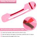 E-cowlboy Door Handle Inserts Cover Trim+Tailgate Handle Cover for 2018-2025 Jeep Wrangler JL JLU Sports Sahara Freedom Rubicon Unlimited Gladiator JT 2-Door & 4-Door Exterior Accessories (Pink 5PCS)