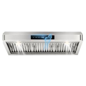 36 inch Range Hood Under Cabinet, 1200 CFM with 4-Speed Gesture Sensing & Touch Control, Stainless Steel Kitchen Stove Vent Hoods with 2 LED Lights, Time Setting, Dishwasher-Safe Baffle Filters